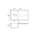 Omoikiri Kitagawa 86 Artceramic