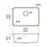 Omoikiri Omi 53-U/I Ultra Mini нерж. сталь